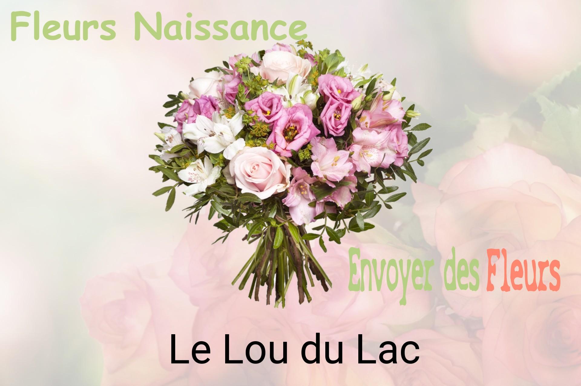 Bouquet de fleurs de naissance livré à Le Lou-du-Lac